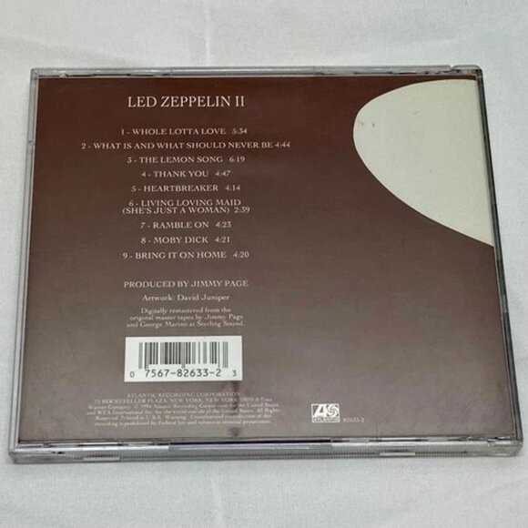 Vintage Led Zeppelin II (2) CD Atlantic A2-19127 Jimmy Page Robert Plant 1994 - Picture 5 of 8